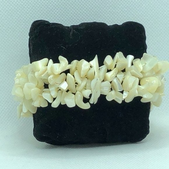 Chip Stone Bracelet MOP Pearlescent White - Picture 2 of 8
